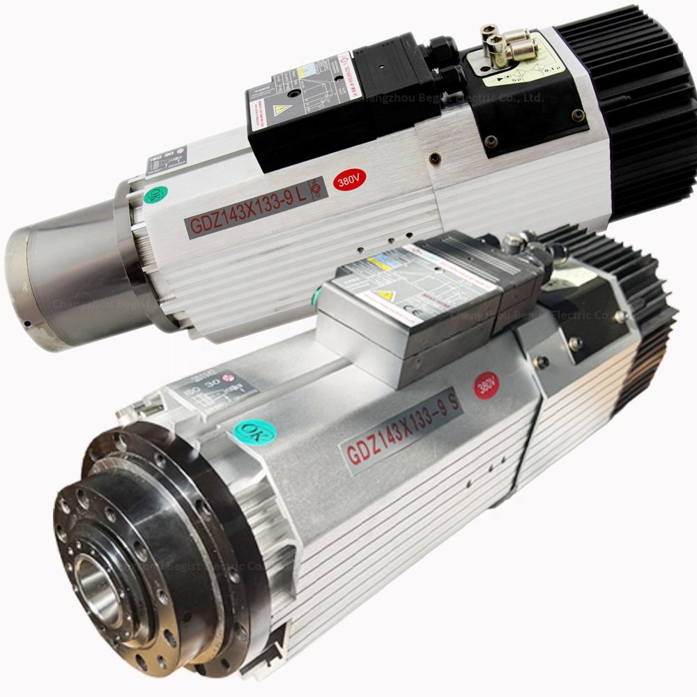 BEGIST Air Cooling Automatic Tool Change Spindle Motor ISO30 9kw 24000rpm ATC Bearing Drilling Spindle