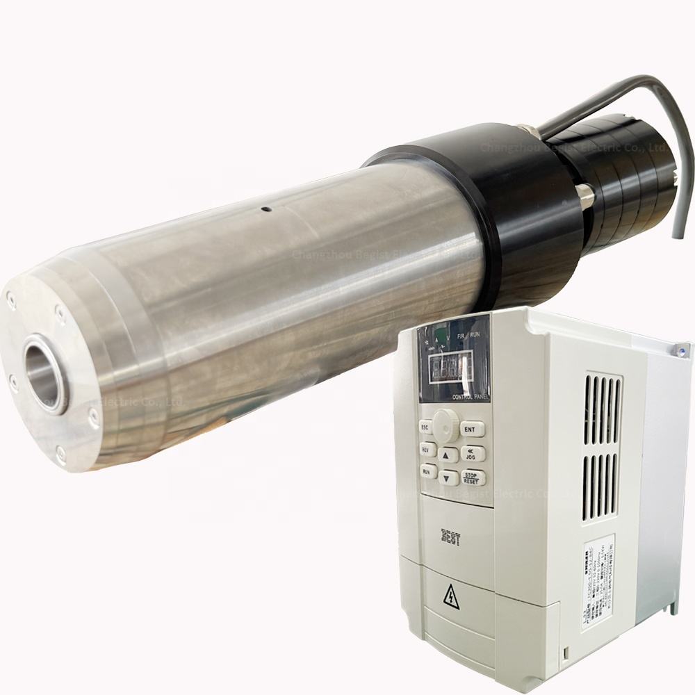 Automatic Tool Changer Water Cooled 4KW 220V 380V ATC Spindle Motor ISO20 Metal Engraving + 4KW Inverter VFD CNC Router Kit