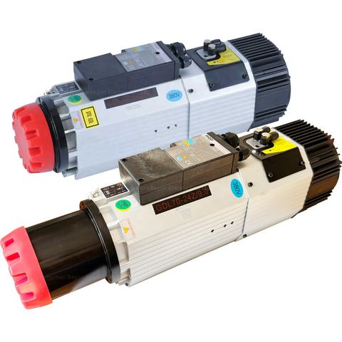 HQD 9KW ISO30 24000RPM 800Hz 220V/380V Air Cooling ATC Spindle Motor Short Nose Long Nose for Wood Machine GDL70-24Z/9.0