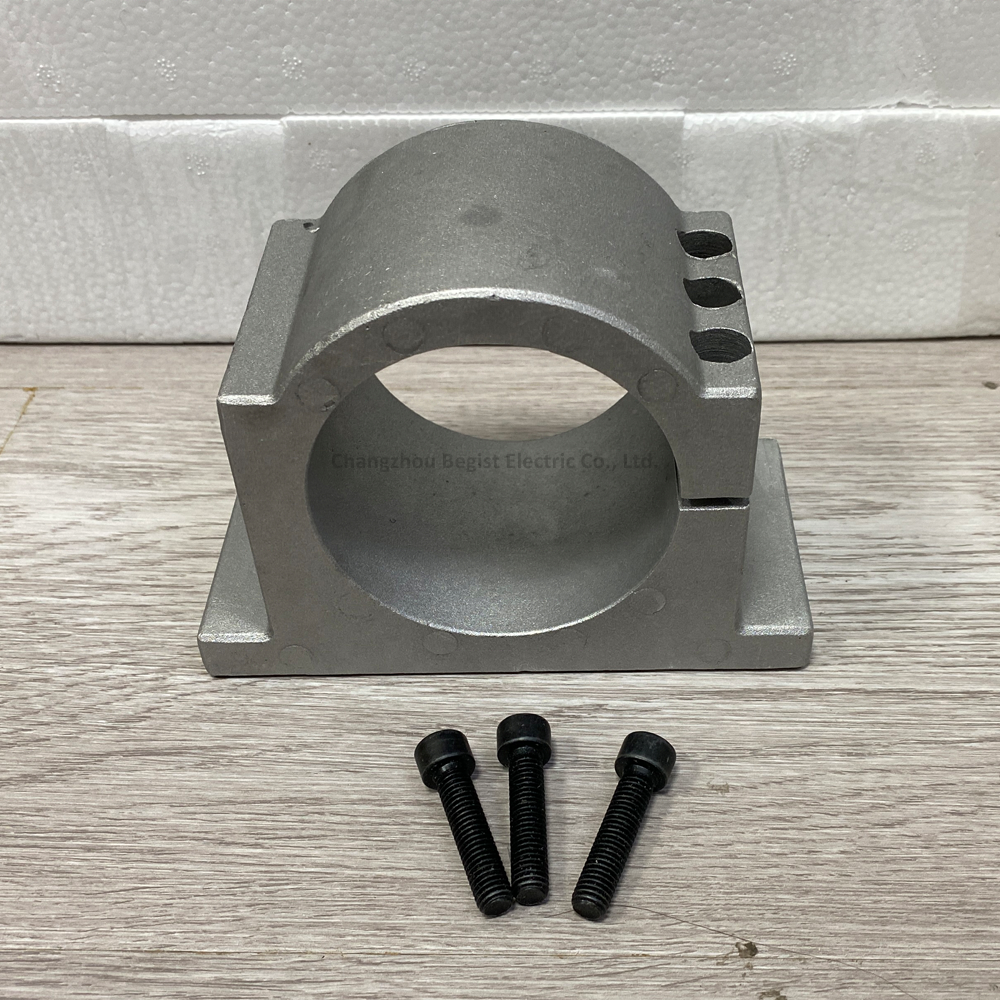 CNC Spindle Motor Holder Mount Bracket Mounting Clamp CNC Holder Housing 80mm Diameter for CNC Spindle Engraving Machine