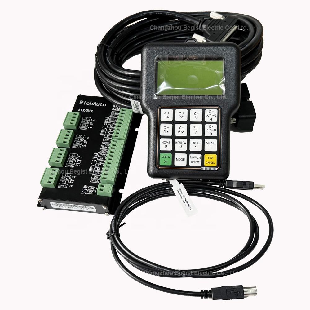 For Richauto A18 4-Axis USB Linkage Motion Control System CNC Router Automatic Tool Change Device DSP Controller Made Plastic