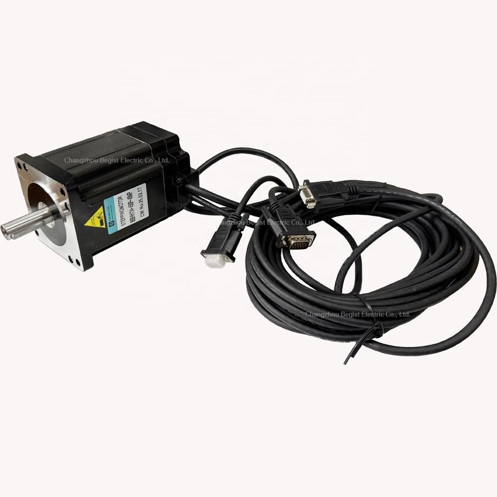 High Torque 2-Phase Hybrid Stepper Motor 6.2Nm 4.5A 4-Lead Nema 34 Servo for CNC Engraving Milling Machine 86BHH114
