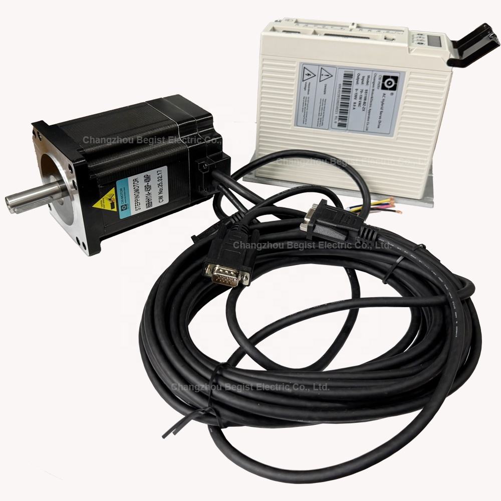 86BHH114-450P-40MP + SS1108-BZ-ZX Hybrid Closed Loop Nema 34 6.2NM Set 86 Stepper Motor New Efficient Product Stepper Motors