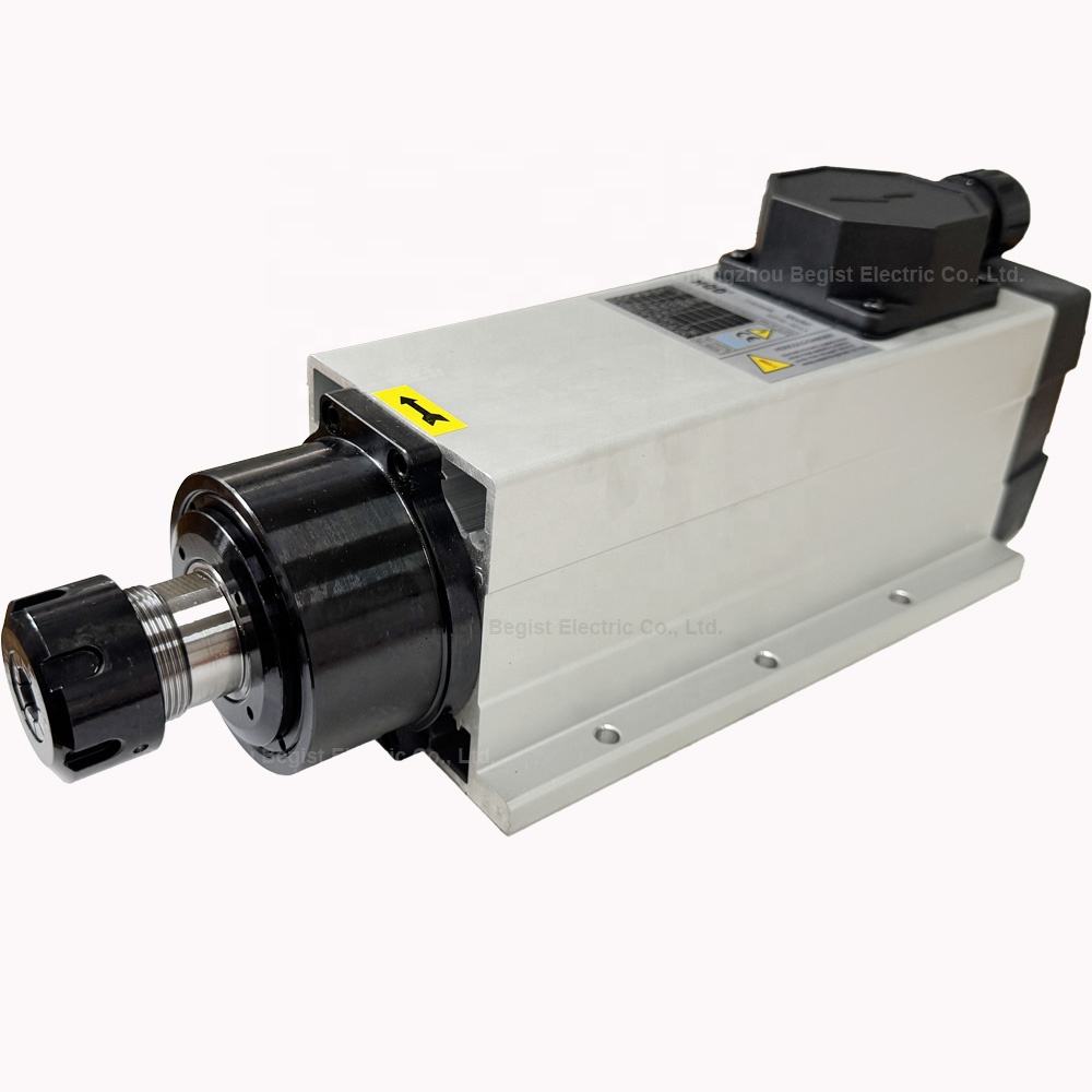 HQD GDF46-18Z/3.5 Air Cooled ER25 Spindle CNC Motor 3.5KW for CNC Router Engraving Machine