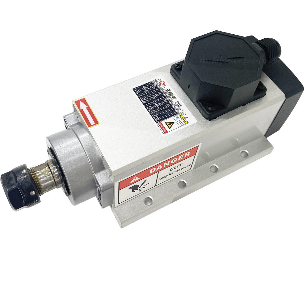 GDZ80x73-2.2 Er20 Spindle air Cooling Spindle 2.2kw air Cooled Spindle Motor with Flange for Woodworking Machine